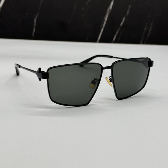 NEW BOTTEGA VENETA BV1223S 001 AVIATOR BLACK WOMEN SUNGLASSES BOTTEGA VENETA - Picture 5 of 10